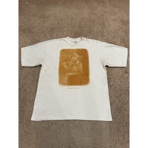 Vintage Wimbledon Tennis Retro Portrait White T-Shirt Size XL